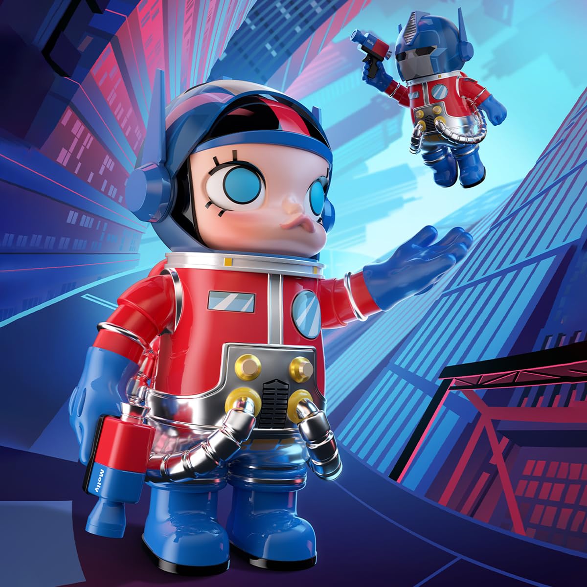 POP MART MEGA SPACE MOLLY 1000% Optimus Prime Collectibles Figure